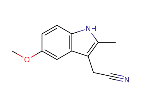 1H-Indole-3-acetonitrile, 5-methoxy-2-methyl-