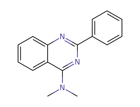 Molecular Structure of 139474-19-4 (4-Quinazolinamine, N,N-dimethyl-2-phenyl-)