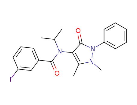 N-(1,5-dimethyl-3-oxo-2-phenyl-pyrazol-4-yl)-3-iodo-N-propan-2-yl-benz amide