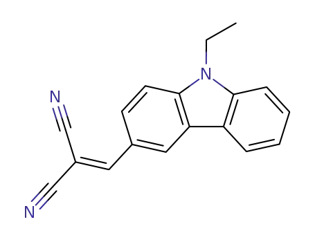 Molecular Structure of 54117-40-7 (2-[(9-ethylcarbazol-3-yl)methylidene]propanedinitrile)