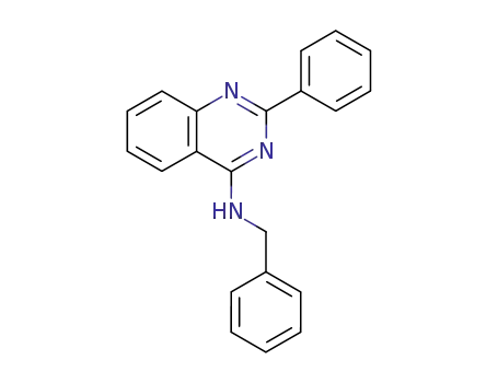 Molecular Structure of 40288-71-9 (4-Quinazolinamine, 2-phenyl-N-(phenylmethyl)-)