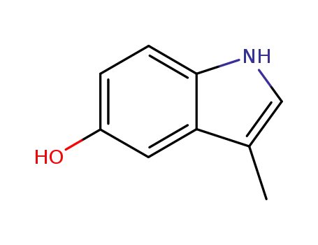 Molecular Structure of 1125-40-2 (5-HYDROXY-3-METHYLINDOLE)