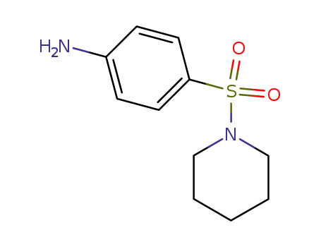 Molecular Structure of 6336-68-1 (4-(PIPERIDINE-1-SULFONYL)-PHENYLAMINE)