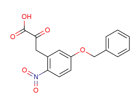 Molecular Structure of 22424-59-5 (5-BENZYLOXY-2-NITROPHENYLPYRUVIC ACID)