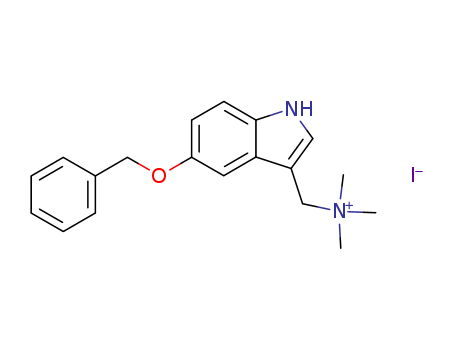 1H-Indole-3-methanaminium, N,N,N-trimethyl-5-(phenylmethoxy)-, iodide