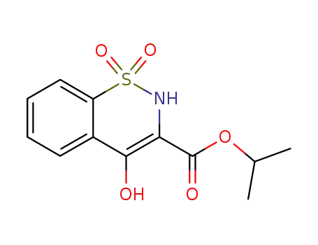 Molecular Structure of 76508-35-5 (Isopropyl 4-Hydroxy-2H-1,2-benzothiazine-3-carboxylate 1,1-Dioxide (Piroxicam Impurity I))