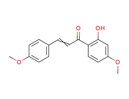 Molecular Structure of 2198-19-8 (1-(2-hydroxy-4-methoxyphenyl)-3-(4-methoxyphenyl)-2-propen-1-one)