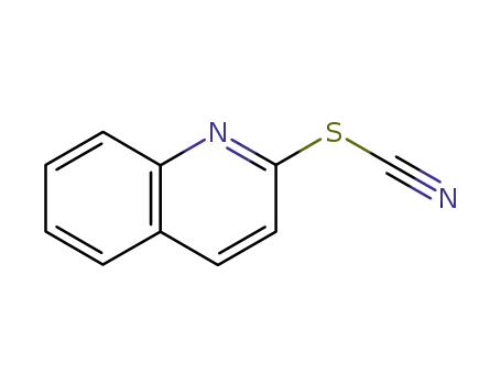 Molecular Structure of 2637-38-9 (Thiocyanic acid, 2-quinolinyl ester)
