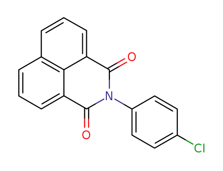 Molecular Structure of 6915-00-0 (2-(4-chlorophenyl)-1H-benzo[de]isoquinoline-1,3(2H)-dione)