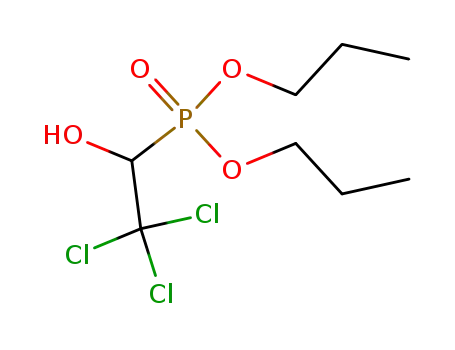 Molecular Structure of 996-43-0 (dipropyl (2,2,2-trichloro-1-hydroxyethyl)phosphonate)