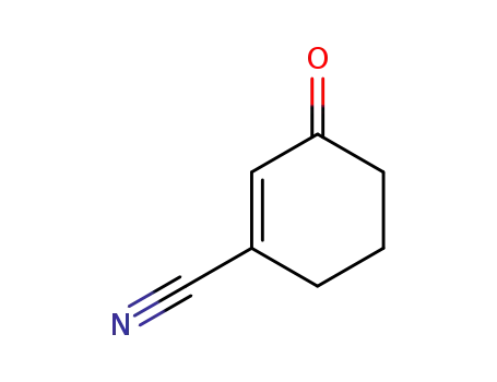 Molecular Structure of 25017-78-1 (1-Cyclohexene-1-carbonitrile, 3-oxo-)
