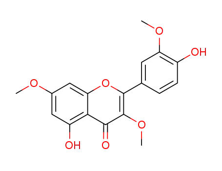 4H-1-Benzopyran-4-one,5-hydroxy-2-(4-hydroxy-3-methoxyphenyl)-3,7-dimethoxy- cas  33708-72-4