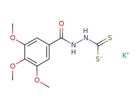 Benzoic acid, 3,4,5-trimethoxy-, 2-(dithiocarboxy)hydrazide,
monopotassium salt