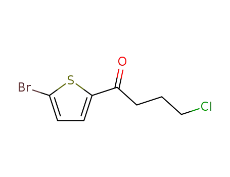 Molecular Structure of 80775-43-5 (1-Butanone, 1-(5-bromo-2-thienyl)-4-chloro-)