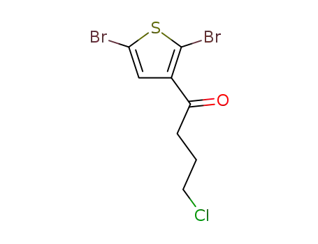 Molecular Structure of 80775-41-3 (1-Butanone, 4-chloro-1-(2,5-dibromo-3-thienyl)-)