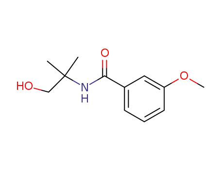 Molecular Structure of 78265-39-1 (Benzamide, N-(2-hydroxy-1,1-dimethylethyl)-3-methoxy-)