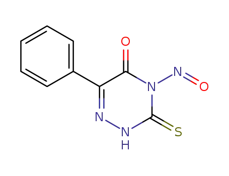 1,2,4-Triazin-5(2H)-one, 3,4-dihydro-4-nitroso-6-phenyl-3-thioxo-
