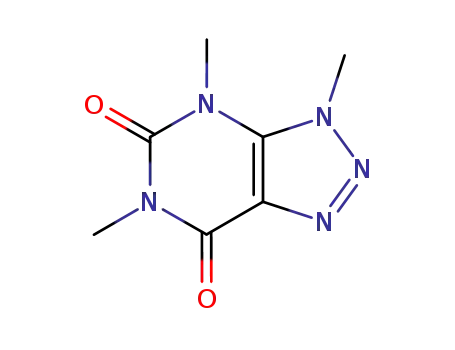 Molecular Structure of 2278-16-2 (3,4,6-Trimethyl-3,4-dihydro-5H-1,2,3-triazolo[4,5-d]pyrimidine-5,7(6H)-dione)
