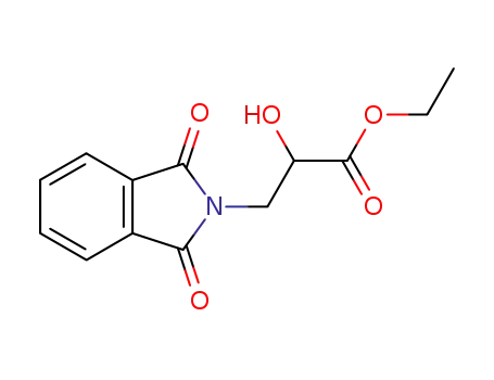 Molecular Structure of 93715-71-0 (2H-Isoindole-2-propanoic acid, 1,3-dihydro-a-hydroxy-1,3-dioxo-, ethyl
ester)