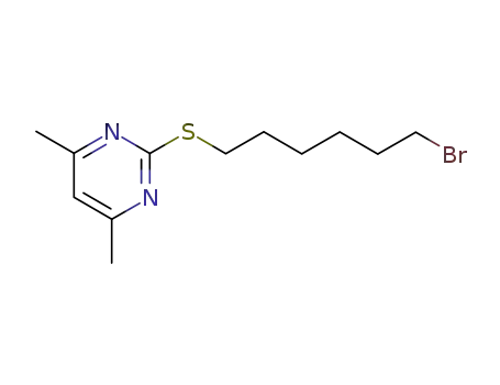 Pyrimidine, 2-[(6-bromohexyl)thio]-4,6-dimethyl-