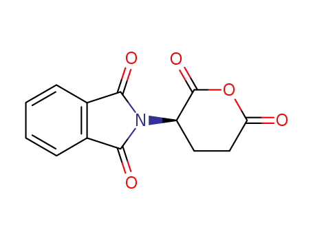 Molecular Structure of 25830-78-8 (1H-Isoindole-1,3(2H)-dione, 2-(tetrahydro-2,6-dioxo-2H-pyran-3-yl)-,
(R)-)