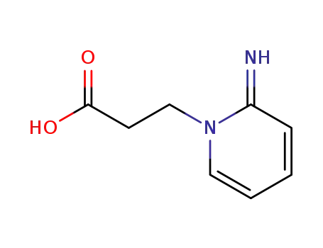 Molecular Structure of 5439-15-6 (3-(2-aminopyridin-1(2H)-yl)propanoic acid)