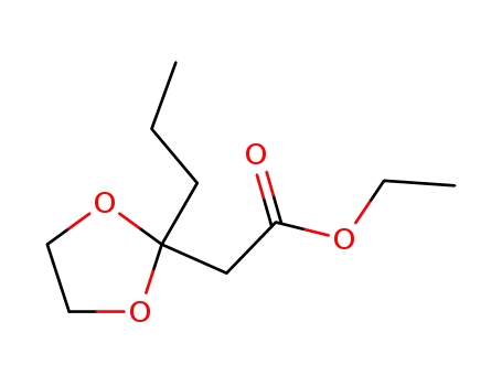 Molecular Structure of 76924-94-2 (ETHYL 3-(1,3-DIOXOLANE)HEXANOATE)