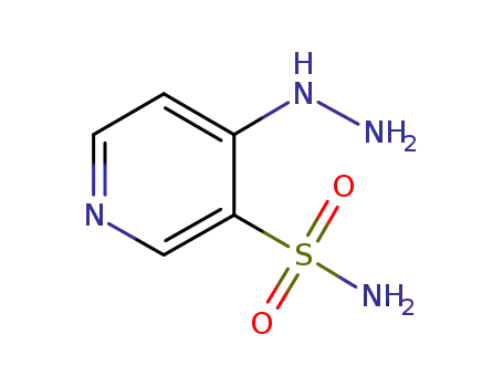 3-Pyridinesulfonamide,4-hydrazino-(9CI)