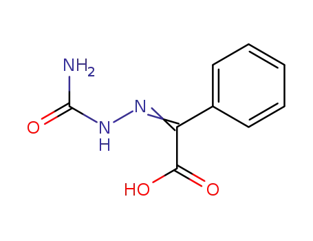 Molecular Structure of 38132-38-6 (Benzeneacetic acid, a-[(aminocarbonyl)hydrazono]-)