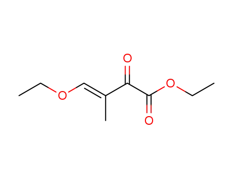 Molecular Structure of 1071847-27-2 ((E)-Ethyl 4-ethoxy-3-methyl-2-oxobut-3-enoate)