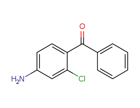 Molecular Structure of 61747-12-4 (4-Amino-2-Chlorobenzophenone)