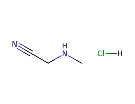 Molecular Structure of 25808-30-4 (Methylaminoacetonitrile hydrochloride)