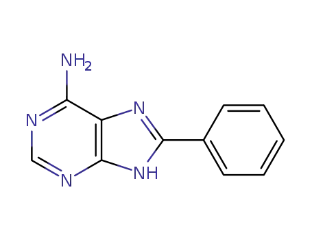 Molecular Structure of 17720-22-8 (8-Phenyl-9H-purine-6-amine)
