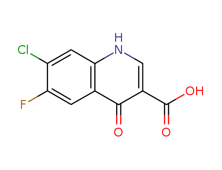 3-Quinolinecarboxylic acid, 7-chloro-6-fluoro-1,4-dihydro-4-oxo-