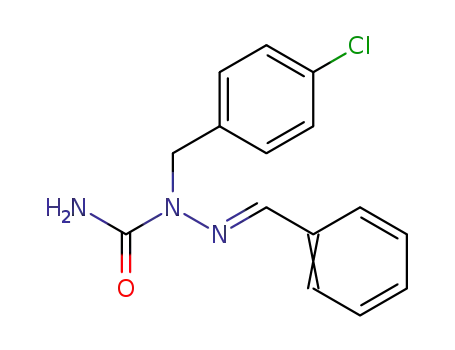 Molecular Structure of 81813-22-1 (Hydrazinecarboxamide,
1-[(4-chlorophenyl)methyl]-2-(phenylmethylene)-)