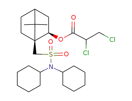 Propanoic acid, 2,3-dichloro-,
1-[[(dicyclohexylamino)sulfonyl]methyl]-7,7-dimethylbicyclo[2.2.1]hept-2-
yl ester