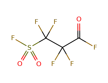 Molecular Structure of 77545-05-2 (Propanoyl fluoride, 2,2,3,3-tetrafluoro-3-(fluorosulfonyl)-)