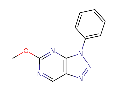 Molecular Structure of 91322-02-0 (3H-1,2,3-Triazolo[4,5-d]pyrimidine, 5-methoxy-3-phenyl-)