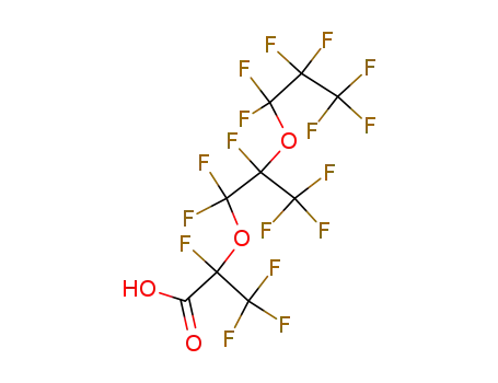 Propanoic acid,2,3,3,3-tetrafluoro-2-[1,1,2,3,3,3-hexafluoro-2-(1,1,2,2,3,3,3-heptafluoropropoxy)propoxy]- 13252-14-7