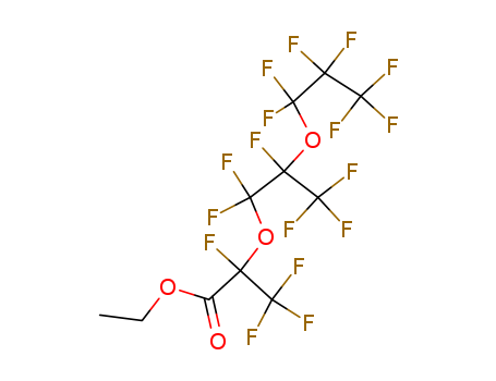 Propanoic acid, 2,3,3,3-tetrafluoro-2-[1,1,2,3,3,3-hexafluoro-2-(heptafluoropropoxy)prop oxy]-, ethyl ester