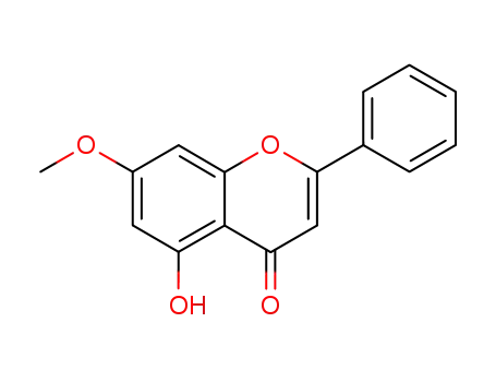 4H-1-Benzopyran-4-one,5-hydroxy-7-methoxy-2-phenyl- cas  520-28-5