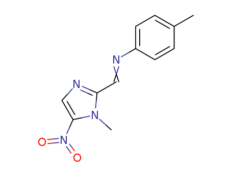 Benzenamine,4-methyl-N-[(1-methyl-5-nitro-1H-imidazol-2-yl)methylene]-
