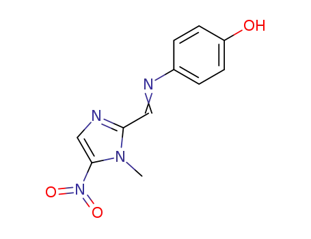 Molecular Structure of 129661-59-2 (4-{[(E)-(1-methyl-5-nitro-1,3-dihydro-2H-imidazol-2-ylidene)methyl]imino}cyclohexa-2,5-dien-1-one)