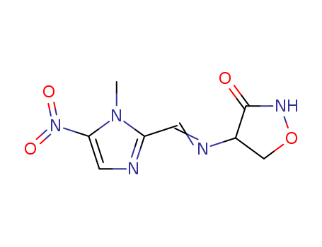 4-(((1-METHYL-5-NITRO-1H-IMIDAZOL-2-YL)METHYLENE)AMINO)-3-ISOXAZOLIDINONE