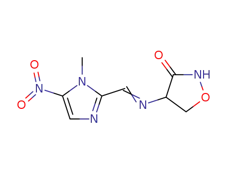 4-(((1-METHYL-5-NITRO-1H-IMIDAZOL-2-YL)METHYLENE)AMINO)-3-ISOXAZOLIDINONE