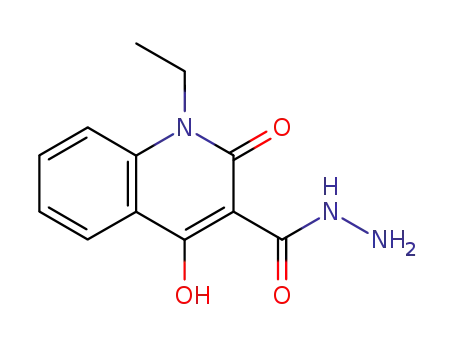 Molecular Structure of 74693-62-2 (1-ethyl-4-hydroxy-2-oxo-1,2-dihydroquinoline-3-carbohydrazide)