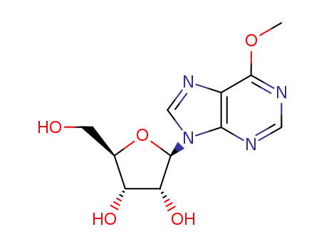 Molecular Structure of 5746-29-2 (6-METHOXYPURINE RIBOSIDE)