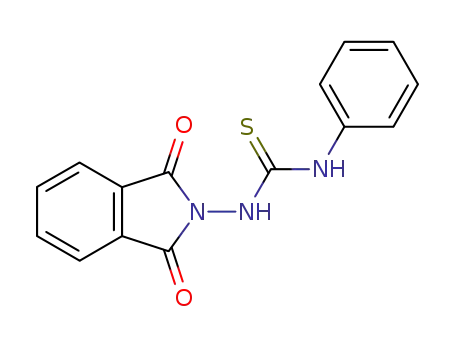 Molecular Structure of 76892-42-7 (N-(1,3-dioxo-1,3-dihydro-2H-isoindol-2-yl)-N'-phenylthiourea)