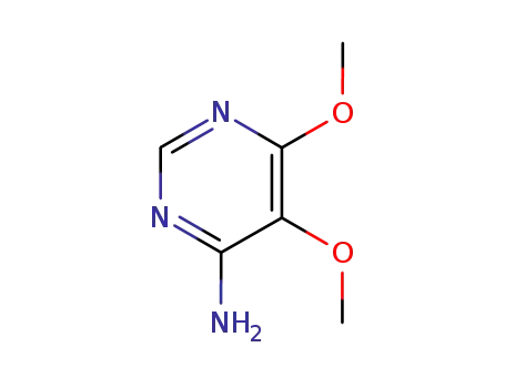 Molecular Structure of 5018-45-1 (5,6-Dimethoxypyrimidin-4-ylamine)