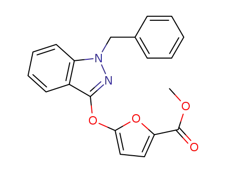 2-Furancarboxylic acid, 5-[[1-(phenylmethyl)-1H-indazol-3-yl]oxy]-,
methyl ester